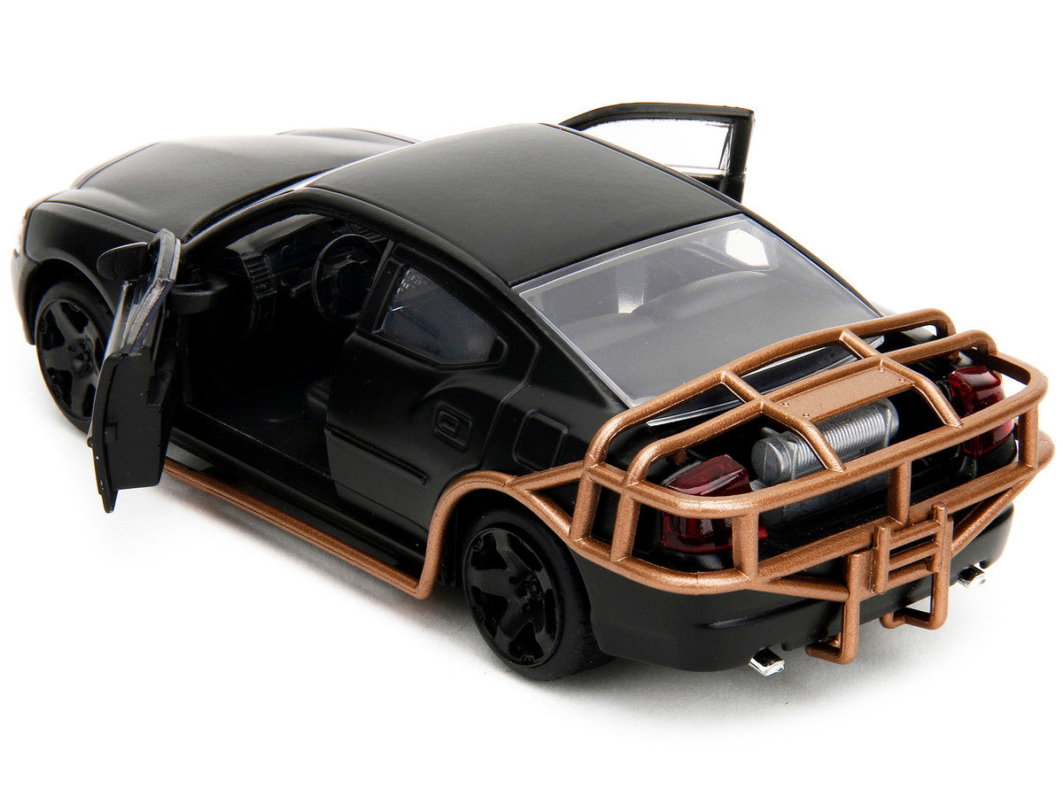 2006 Dodge Charger Matt Black with Outer Cage "Fast & Furious" Series 1/32 Diecast Model Car by Jada by Jada