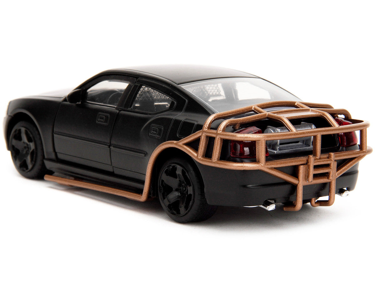 2006 Dodge Charger Matt Black with Outer Cage "Fast & Furious" Series 1/32 Diecast Model Car by Jada by Jada