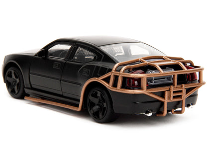 2006 Dodge Charger Matt Black with Outer Cage "Fast & Furious" Series 1/32 Diecast Model Car by Jada by Jada