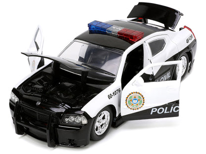 2006 Dodge Charger Police Black and White "Policia Civil" "Fast & Furious" Series 1/24 Diecast Model Car by Jada by Jada