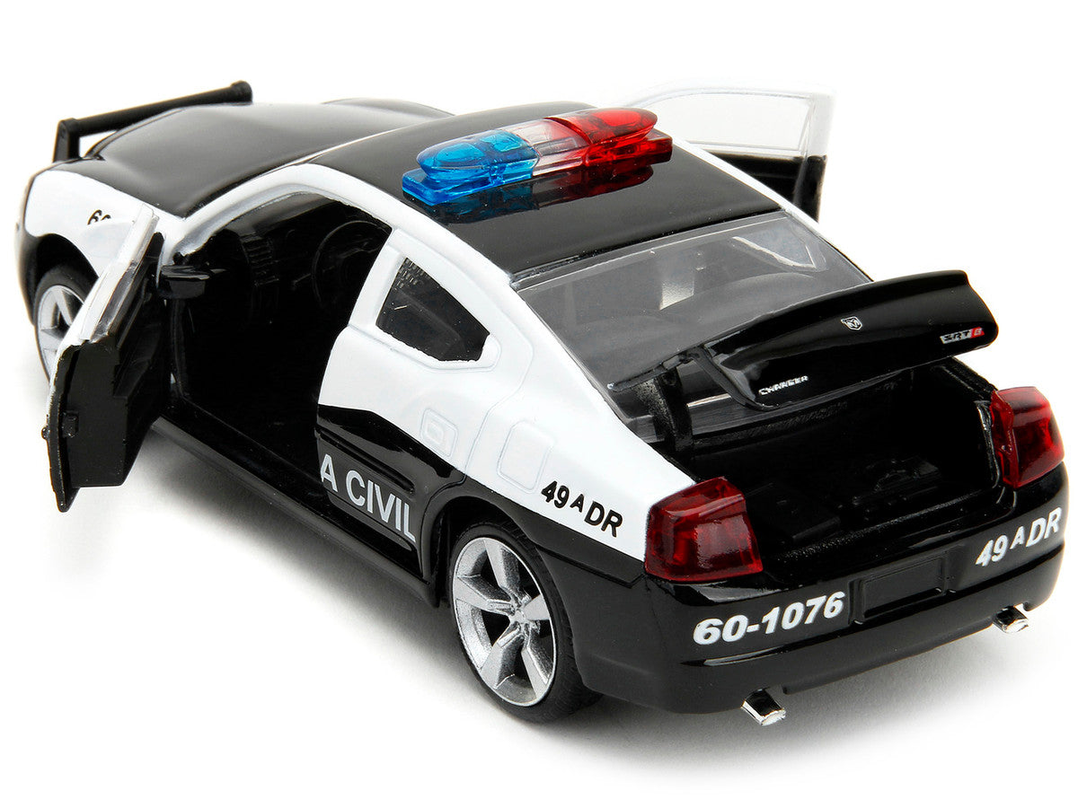 2006 Dodge Charger Police Black and White "Policia Civil" "Fast & Furious" Series 1/32 Diecast Model Car by Jada by Jada
