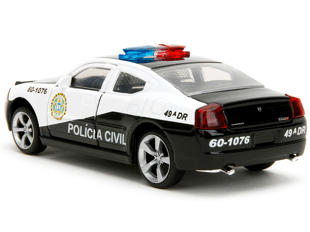 2006 Dodge Charger Police Black and White "Policia Civil" "Fast & Furious" Series 1/32 Diecast Model Car by Jada by Jada
