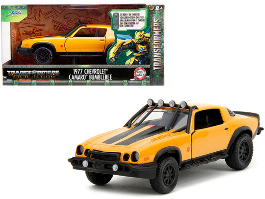 1977 Chevrolet Camaro Off-Road Version Yellow Metallic with Black Stripes "Transformers: Rise of the Beasts" (2023) Movie "Hollywood Rides" Series 1/32 Diecast Model Car by Jada by Jada