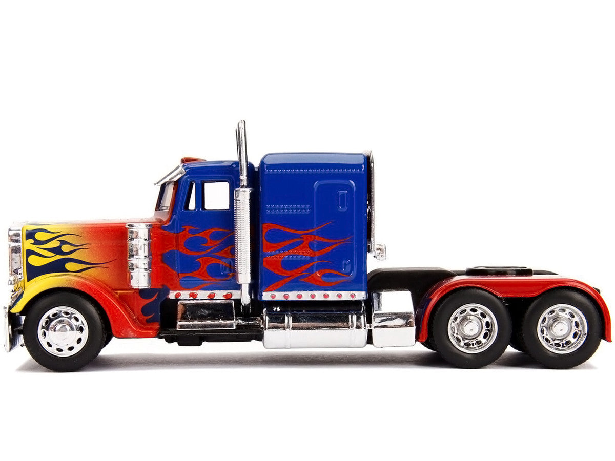 Optimus Prime Truck with Robot on Chassis from "Transformers" Movie "Hollywood Rides" Series 1/32 Diecast Model by Jada by Jada