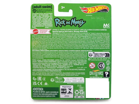 Rick's Ship Silver "Rick and Morty" (2013-Current) TV Series "Pop Culture" Series Diecast Model Car by Hot Wheels by Hotwheels