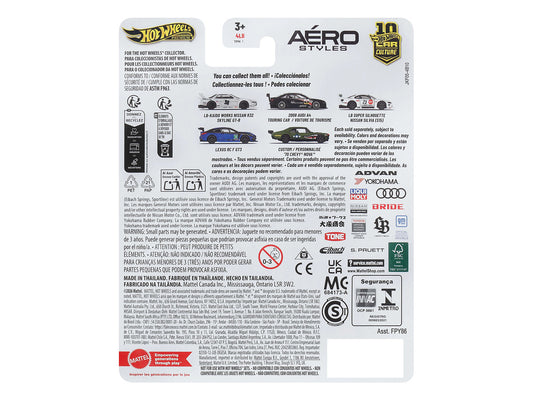 Nissan Skyline GT-R (R32) LB-Kaido Works RHD (Right Hand Drive) #58 White with Gray Stripes "Aero Styles" Series Diecast Model Car by Hot Wheels by Hotwheels