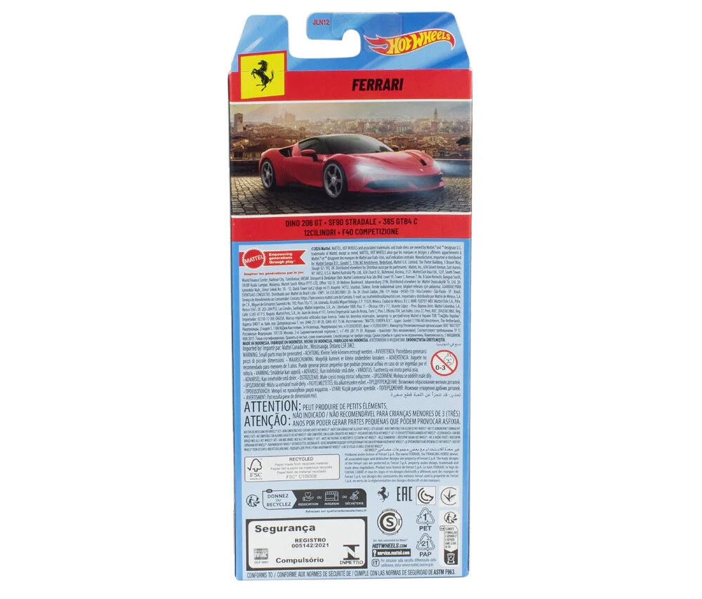 Ferrari 5 piece Set Diecast Model Cars by Hot Wheels by Hotwheels