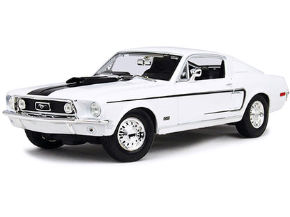 1968 Ford Mustang CJ Cobra Jet White 1/18 Diecast Model Car by Maisto by Maisto