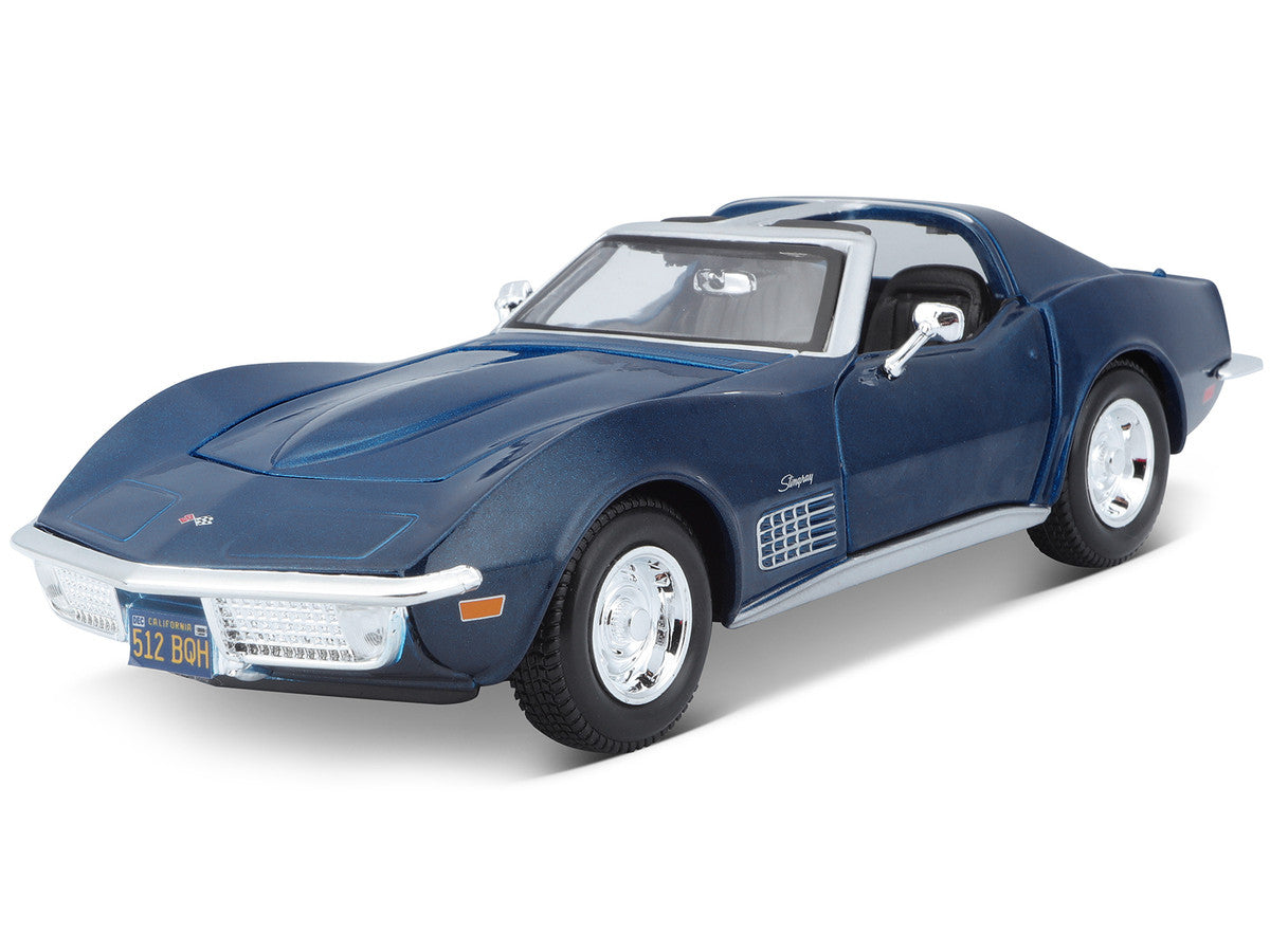 1970 Chevrolet Corvette Blue 1/24 Diecast Model Car by Maisto by Maisto