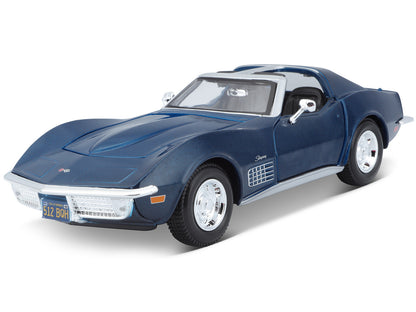 1970 Chevrolet Corvette Blue 1/24 Diecast Model Car by Maisto by Maisto