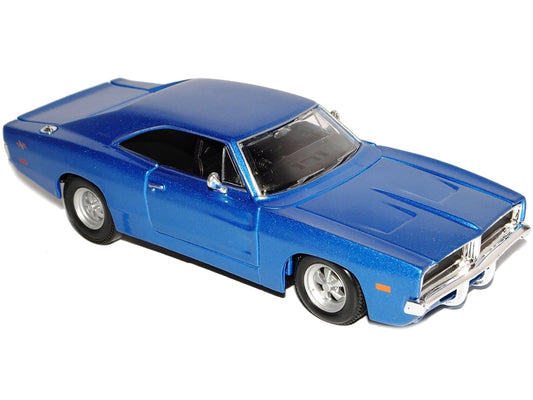 1969 Dodge Charger R/T Hemi Blue 1/25 Diecast Model Car by Maisto by Maisto