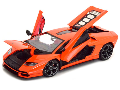 Lamborghini Countach LPI 800-4 Orange with Red Interior "Special Edition" 1/18 Diecast Model Car by Maisto by Maisto