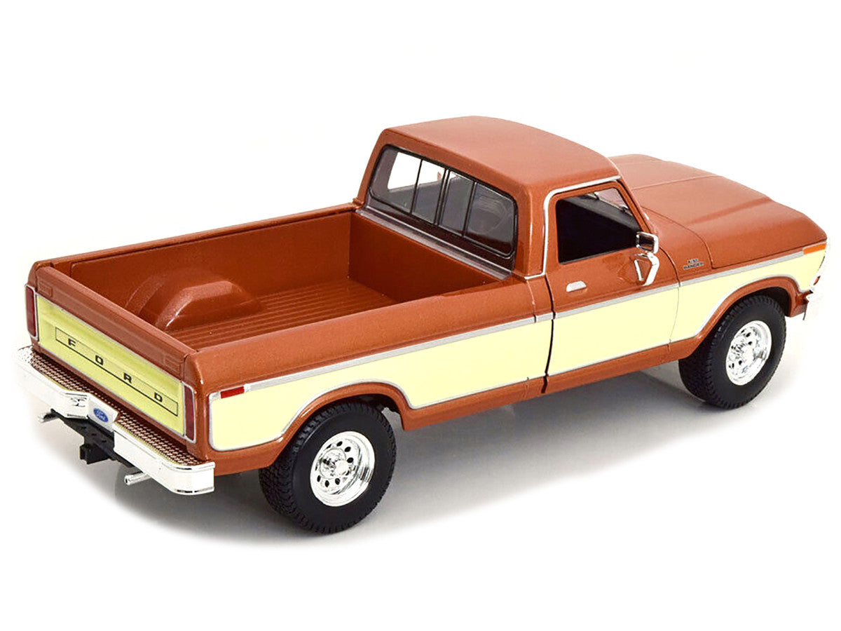 1979 Ford F-150 Ranger Pickup Truck Brown Metallic and Cream "Special Edition" 1/18 Diecast Model Car by Maisto by Maisto