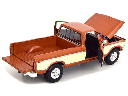 1979 Ford F-150 Ranger Pickup Truck Brown Metallic and Cream "Special Edition" 1/18 Diecast Model Car by Maisto by Maisto