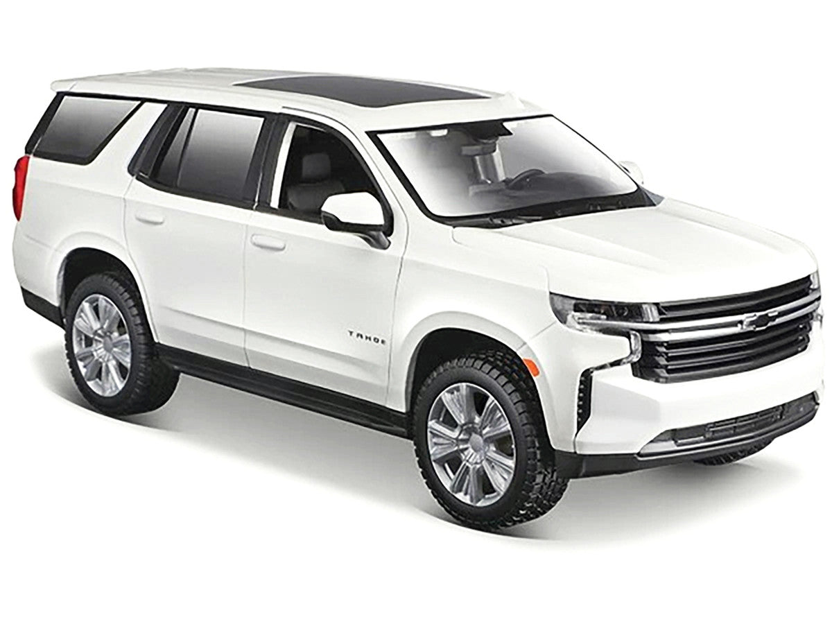 2021 Chevrolet Tahoe White with Sunroof "Special Edition" 1/26 Diecast Model Car by Maisto by Maisto