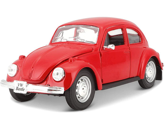 1973 Volkswagen Beetle Red 1/24 Diecast Model Car by Maisto by Maisto