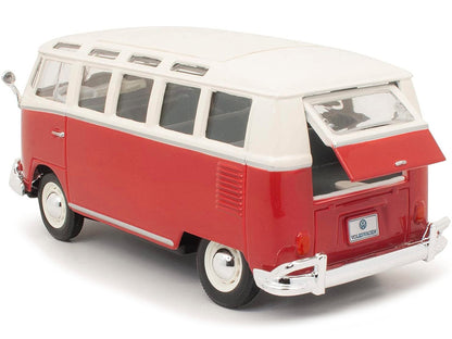 Volkswagen Van Samba Bus Red and White 1/25 Diecast Model by Maisto by Maisto