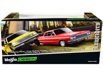 1965 Chevrolet El Camino Lowrider Gold Metallic with Graphics "Lowriders" Series 1/25 Diecast Model Car by Maisto by Maisto