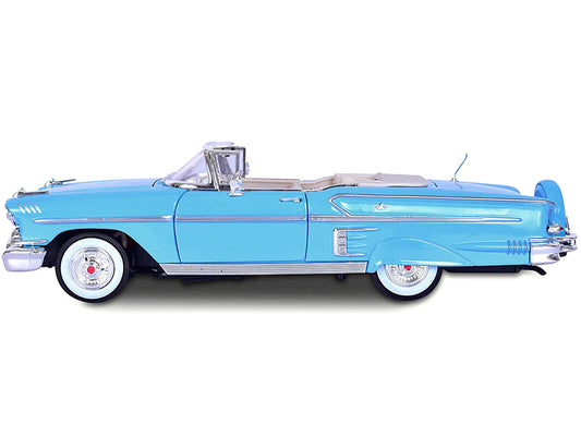 1958 Chevrolet Impala Convertible Light Blue "Timeless Classics" 1/18 Diecast Model Car by Motormax by Motormax