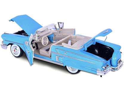 1958 Chevrolet Impala Convertible Light Blue "Timeless Classics" 1/18 Diecast Model Car by Motormax by Motormax