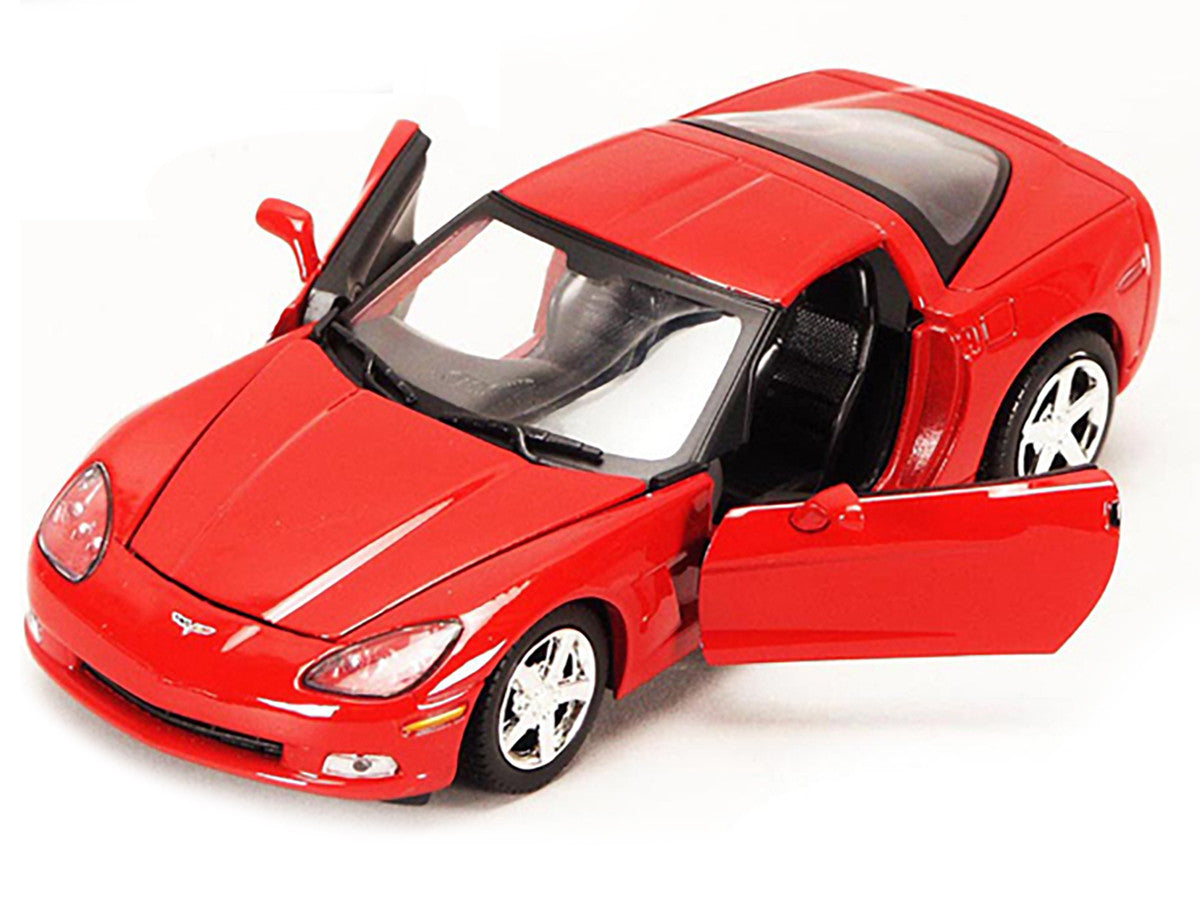 2005 Chevrolet Corvette C6 Coupe Red 1/24 Diecast Model Car by Motormax by Motormax