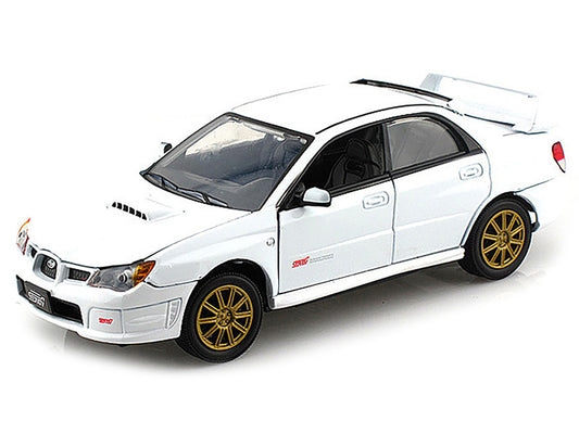 Subaru Impreza WRX STi White 1/24 Diecast Model Car by Motormax by Motormax