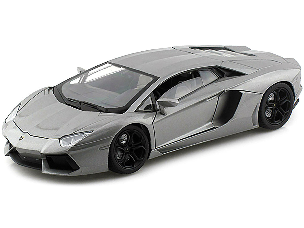 Lamborghini Aventador LP700-4 Gray Metallic 1/18 Diecast Model Car by Motormax by Motormax
