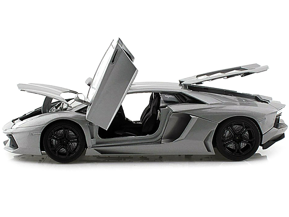 Lamborghini Aventador LP700-4 Gray Metallic 1/18 Diecast Model Car by Motormax by Motormax