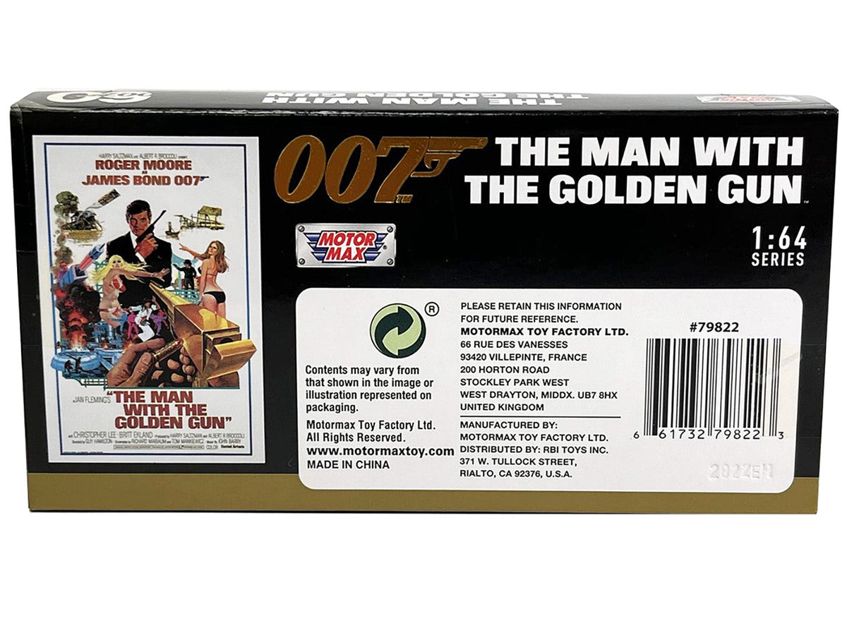 1974 AMC Hornet Red with White Stripes James Bond 007 "The Man with the Golden Gun" (1974) Movie with Display 1/64 Diecast Model Car by Motormax by Motormax