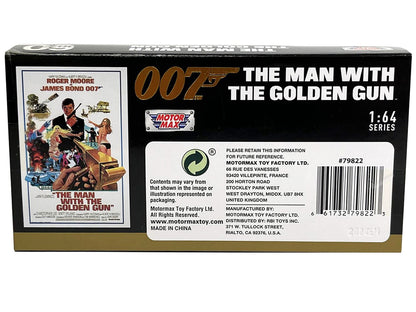 1974 AMC Hornet Red with White Stripes James Bond 007 "The Man with the Golden Gun" (1974) Movie with Display 1/64 Diecast Model Car by Motormax by Motormax