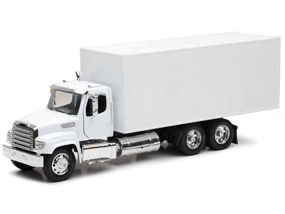 Freightliner 114SD Box Truck White "Long Haul Trucker" Series 1/32 Diecast Model by New Ray by New Ray