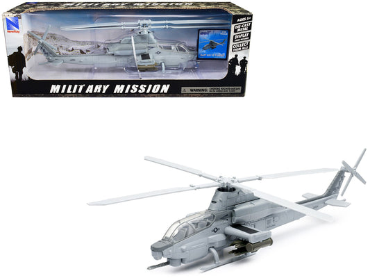 Bell AH-1Z Cobra Helicopter Gray "US Air Force" "Military Mission" Series 1/55 Diecast Model by New Ray by New Ray