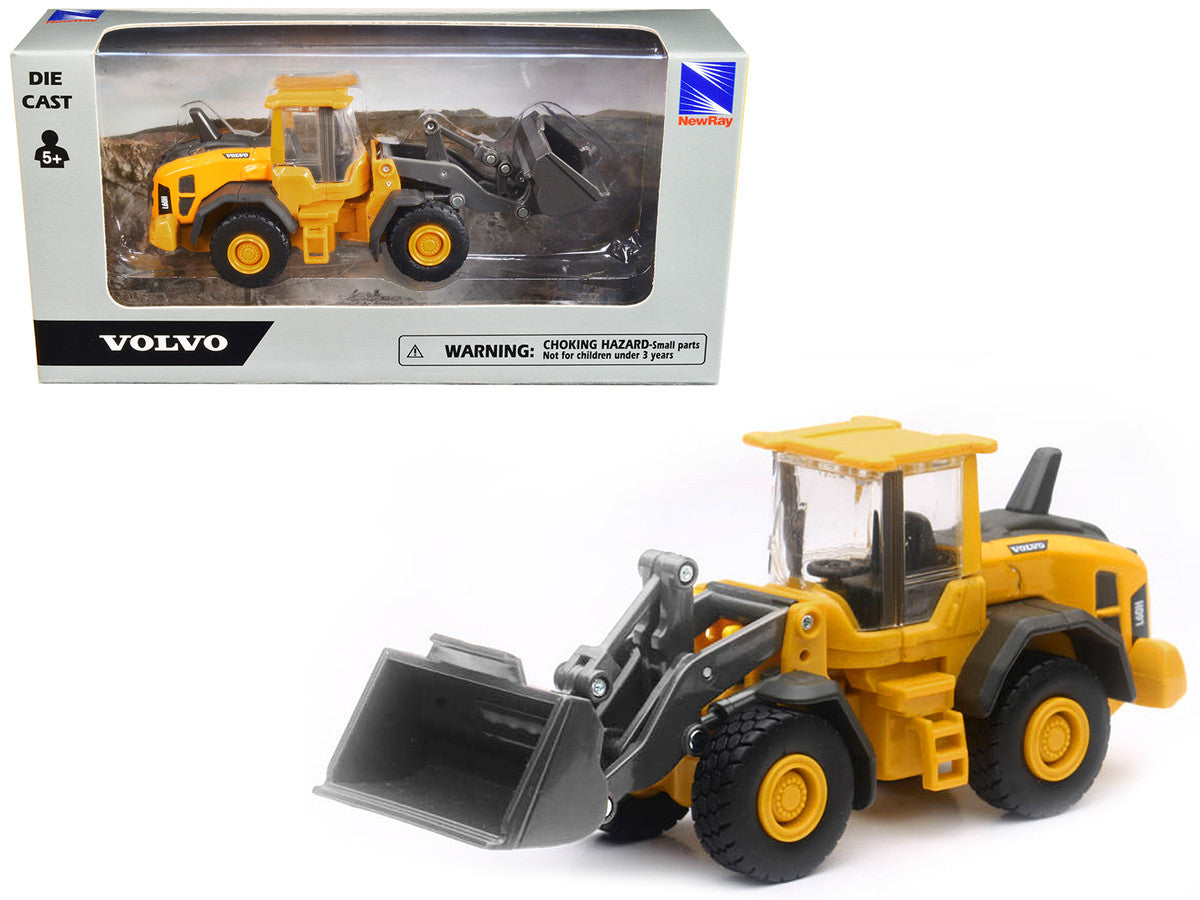 Volvo L60H Wheel Loader Yellow Diecast Model by New Ray by New Ray