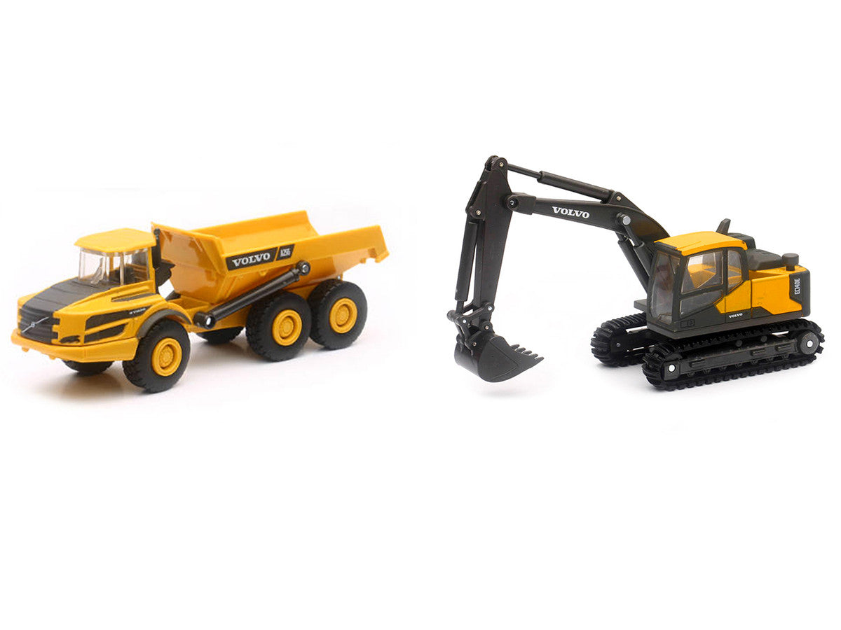 "Volvo Construction Vehicles" Set of 3 pieces Diecast Models by New Ray by New Ray