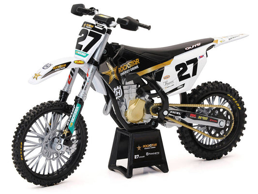 Husqvarna FC450 Motorcycle #27 Malcolm Stewart "Rockstar Energy Drink" 1/12 Diecast Model by New Ray by New Ray