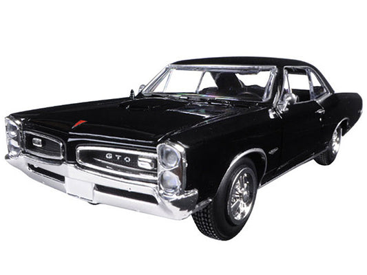 1966 Pontiac GTO Black "Muscle Car Collection" 1/25 Diecast Model Car by New Ray by New Ray