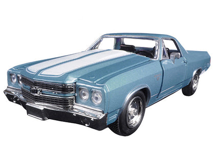1970 Chevrolet El Camino SS Blue 1/25 Diecast Model Car by New Ray by New Ray