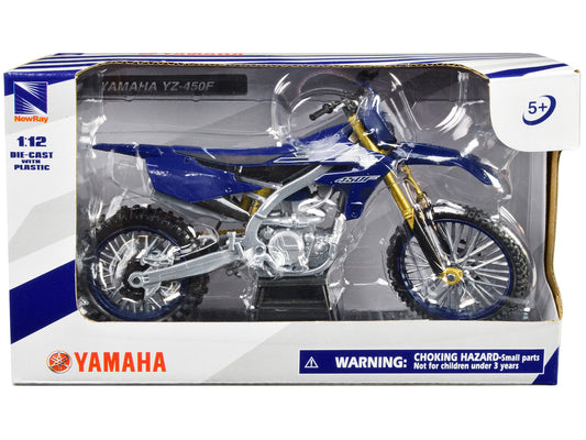 Yamaha YZ-450F Motorcycle Blue 1/12 Diecast Model by New Ray by New Ray
