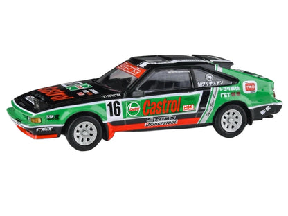 1984 Toyota Celica Supra #16 "Castrol Livery" Black and Green with Graphics 1/64 Diecast Model Car by Paragon Models by Paragon