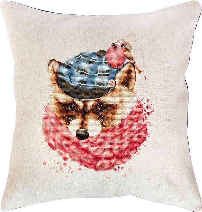 Pillow Counted Cross-Stitch Kit by Luca-S PB157L