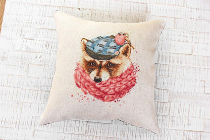 Pillow Counted Cross-Stitch Kit by Luca-S PB157L