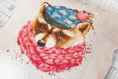 Pillow Counted Cross-Stitch Kit by Luca-S PB157L