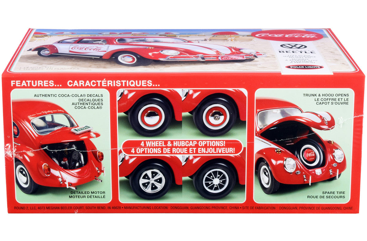 Skill 3 Snap Model Kit Volkswagen Beetle "Coca-Cola" 1/25 Scale Model by Polar Lights by Polar Lights
