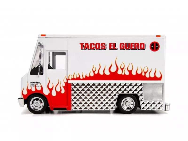 Deadpool Taco Truck with Deadpool Diecast Figurine "Marvel" Series 1/24 Diecast Model by Jada by Jada