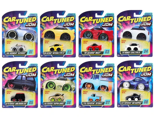 JDM Tuners Series 6 Set of 8 Pieces Diecast Model Cars by CarTuned by Car Tuned