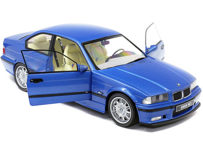 1994 BMW E36 M3 Blue Estoril Metallic 1/18 Diecast Model Car by Solido by Solido