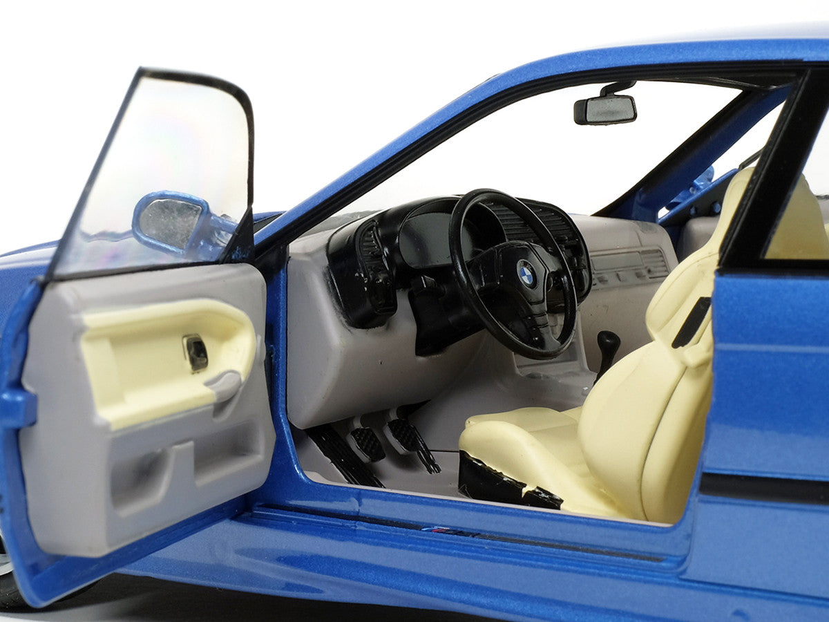 1994 BMW E36 M3 Blue Estoril Metallic 1/18 Diecast Model Car by Solido by Solido