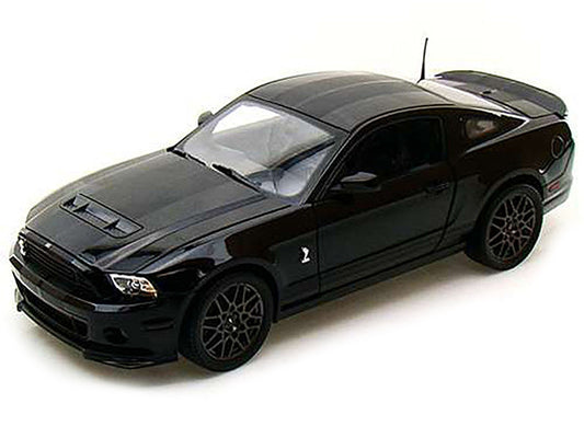 2013 Ford Shelby Mustang Cobra GT500 SVT Black with Black Stripes 1/18 Diecast Car Model by Shelby Collectibles by Shelby Collectibles